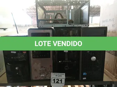 LOTE 121 - 05 CPU’S MARCAS E MODELOS DIVERSOS PARA RETIRADA DE PEÇAS. (NO ESTADO) ATENÇÃO! FAZER A VISITAÇÃO ANTES DE ARREMATAR, NÃO SABEMOS SE FUNCIONA. LEILÃO NÃO TEM GARANTIA E NEM DEVOLUÇÃO, SUJEITO A POSSÍVEIS AVARIAS VISÍVEIS/OCULTAS E/OU AUSÊNCIA DE COMPONENTES.