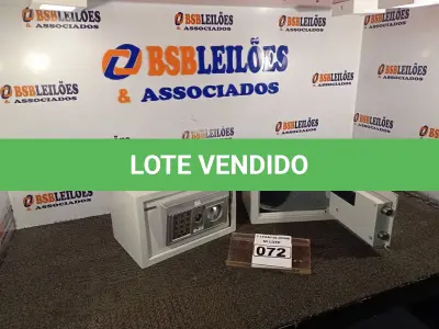 LOTE 072 - 02 COFRES DIGITAL. (NO ESTADO) ATENÇÃO! FAZER A VISITAÇÃO ANTES DE ARREMATAR, NÃO SABEMOS SE FUNCIONA. LEILÃO NÃO TEM GARANTIA E NEM DEVOLUÇÃO, SUJEITO A POSSÍVEIS AVARIAS VISÍVEIS/OCULTAS E/OU AUSÊNCIA DE COMPONENTES.