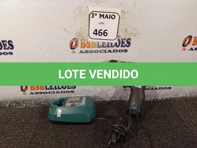 LOTE 466 - 01 PARAFUSADEIRA MAKITA COM CARREGADOR DF330D. (NO ESTADO) ATENÇÃO! FAZER A VISITAÇÃO ANTES DE ARREMATAR, NÃO SABEMOS SE FUNCIONA. LEILÃO NÃO TEM GARANTIA E NEM DEVOLUÇÃO, SUJEITO A POSSÍVEIS AVARIAS VISÍVEIS/OCULTAS E/OU AUSÊNCIA DE COMPONENTES.