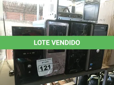 LOTE 121 - 05 CPU’S MARCAS E MODELOS DIVERSOS PARA RETIRADA DE PEÇAS. (NO ESTADO) ATENÇÃO! FAZER A VISITAÇÃO ANTES DE ARREMATAR, NÃO SABEMOS SE FUNCIONA. LEILÃO NÃO TEM GARANTIA E NEM DEVOLUÇÃO, SUJEITO A POSSÍVEIS AVARIAS VISÍVEIS/OCULTAS E/OU AUSÊNCIA DE COMPONENTES.