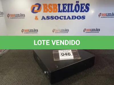 LOTE 046 - 01 CAIXA REGISTRADORA PARA DINHEIRO MANUAL. (NO ESTADO) ATENÇÃO! FAZER A VISITAÇÃO ANTES DE ARREMATAR, NÃO SABEMOS SE FUNCIONA. LEILÃO NÃO TEM GARANTIA E NEM DEVOLUÇÃO, SUJEITO A POSSÍVEIS AVARIAS VISÍVEIS/OCULTAS E/OU AUSÊNCIA DE COMPONENTES.