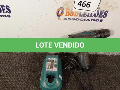 LOTE 466 - 01 PARAFUSADEIRA MAKITA COM CARREGADOR DF330D. (NO ESTADO) ATENÇÃO! FAZER A VISITAÇÃO ANTES DE ARREMATAR, NÃO SABEMOS SE FUNCIONA. LEILÃO NÃO TEM GARANTIA E NEM DEVOLUÇÃO, SUJEITO A POSSÍVEIS AVARIAS VISÍVEIS/OCULTAS E/OU AUSÊNCIA DE COMPONENTES.