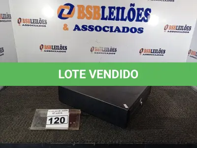 LOTE 120 - 01 CAIXA REGISTRADORA PARA DINHEIRO MANUAL. (NO ESTADO) ATENÇÃO! FAZER A VISITAÇÃO ANTES DE ARREMATAR, NÃO SABEMOS SE FUNCIONA. LEILÃO NÃO TEM GARANTIA E NEM DEVOLUÇÃO, SUJEITO A POSSÍVEIS AVARIAS VISÍVEIS/OCULTAS E/OU AUSÊNCIA DE COMPONENTES.