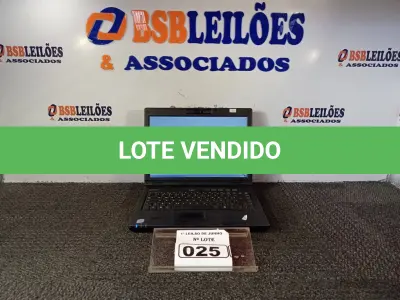 LOTE 025 - 01 NOTEBOOK MARCA INTELBRAS. (LIGANDO) (NO ESTADO) ATENÇÃO! FAZER A VISITAÇÃO ANTES DE ARREMATAR, NÃO SABEMOS SE FUNCIONA. LEILÃO NÃO TEM GARANTIA E NEM DEVOLUÇÃO, SUJEITO A POSSÍVEIS AVARIAS VISÍVEIS/OCULTAS E/OU AUSÊNCIA DE COMPONENTES.