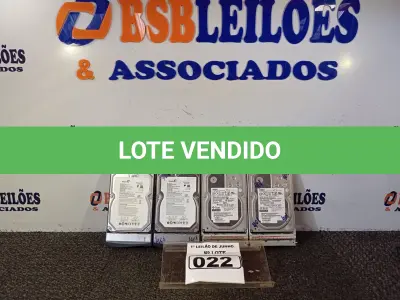 LOTE 022 - 04 HD’S PARA SERVIDOR, SENDO 02 DE 1TB E 02 DE 4TB. (NO ESTADO) ATENÇÃO! FAZER A VISITAÇÃO ANTES DE ARREMATAR, NÃO SABEMOS SE FUNCIONA. LEILÃO NÃO TEM GARANTIA E NEM DEVOLUÇÃO, SUJEITO A POSSÍVEIS AVARIAS VISÍVEIS/OCULTAS E/OU AUSÊNCIA DE COMPONENTES.