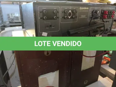 LOTE 348 - 02 CAIXAS DE SOM MARCA SONY E 01 RECEIVER MARCA GRADIENTE. (NO ESTADO) ATENÇÃO! FAZER A VISITAÇÃO ANTES DE ARREMATAR, NÃO SABEMOS SE FUNCIONA. LEILÃO NÃO TEM GARANTIA E NEM DEVOLUÇÃO, SUJEITO A POSSÍVEIS AVARIAS VISÍVEIS/OCULTAS E/OU AUSÊNCIA DE COMPONENTES.