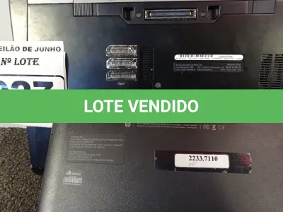 LOTE 027 - 01 NOTEBOOK MARCA DELL LATITUDE E6500 COM FONTE INCOMPLETA FALTANDO CABO DE FORÇA 01 NETBOOK MARCA HP SEM FONTE. (NO ESTADO) ATENÇÃO! FAZER A VISITAÇÃO ANTES DE ARREMATAR, NÃO SABEMOS SE FUNCIONA. LEILÃO NÃO TEM GARANTIA E NEM DEVOLUÇÃO, SUJEITO A POSSÍVEIS AVARIAS VISÍVEIS/OCULTAS E/OU AUSÊNCIA DE COMPONENTES.