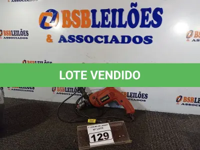 LOTE 129 - 01 PARAFUSADEIRA/FURADEIRA MARCA SCHUZ 220V. (NO ESTADO) ATENÇÃO! FAZER A VISITAÇÃO ANTES DE ARREMATAR, NÃO SABEMOS SE FUNCIONA. LEILÃO NÃO TEM GARANTIA E NEM DEVOLUÇÃO, SUJEITO A POSSÍVEIS AVARIAS VISÍVEIS/OCULTAS E/OU AUSÊNCIA DE COMPONENTES.