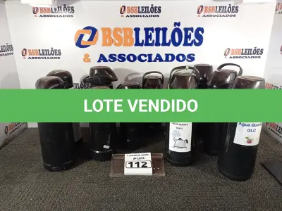 LOTE 112 - 10 GARRAFAS DE CAFÉ. (NO ESTADO) ATENÇÃO! FAZER A VISITAÇÃO ANTES DE ARREMATAR, NÃO SABEMOS SE FUNCIONA. LEILÃO NÃO TEM GARANTIA E NEM DEVOLUÇÃO, SUJEITO A POSSÍVEIS AVARIAS VISÍVEIS/OCULTAS E/OU AUSÊNCIA DE COMPONENTES.
