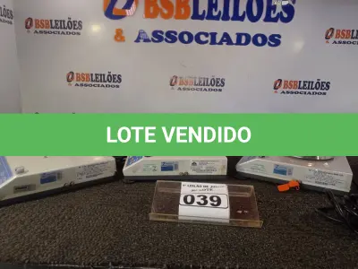 LOTE 039 - 03 BALANÇAS DIGITAL COM AVARIAS. (NO ESTADO) ATENÇÃO! FAZER A VISITAÇÃO ANTES DE ARREMATAR, NÃO SABEMOS SE FUNCIONA. LEILÃO NÃO TEM GARANTIA E NEM DEVOLUÇÃO, SUJEITO A POSSÍVEIS AVARIAS VISÍVEIS/OCULTAS E/OU AUSÊNCIA DE COMPONENTES.