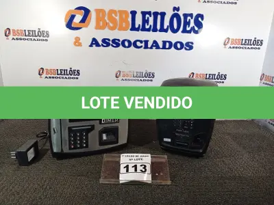 LOTE 113 - 02 RELÓGIOS DE PONTO MARCAS E MODELOS DIVERSOS. (NO ESTADO) ATENÇÃO! FAZER A VISITAÇÃO ANTES DE ARREMATAR, NÃO SABEMOS SE FUNCIONA. LEILÃO NÃO TEM GARANTIA E NEM DEVOLUÇÃO, SUJEITO A POSSÍVEIS AVARIAS VISÍVEIS/OCULTAS E/OU AUSÊNCIA DE COMPONENTES.