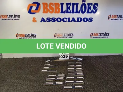 LOTE 029 - 01 LOTE COM 16 MEMÓRIAS PARA SERVIDOR, SENDO 12 DE 16GB E 04 DE 8GB. (NO ESTADO) ATENÇÃO! FAZER A VISITAÇÃO ANTES DE ARREMATAR, NÃO SABEMOS SE FUNCIONA. LEILÃO NÃO TEM GARANTIA E NEM DEVOLUÇÃO, SUJEITO A POSSÍVEIS AVARIAS VISÍVEIS/OCULTAS E/OU AUSÊNCIA DE COMPONENTES.