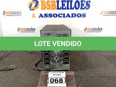 LOTE 068 - 01 NOBREAK MARCA SMS 3200VA. (NO ESTADO) ATENÇÃO! FAZER A VISITAÇÃO ANTES DE ARREMATAR, NÃO SABEMOS SE FUNCIONA. LEILÃO NÃO TEM GARANTIA E NEM DEVOLUÇÃO, SUJEITO A POSSÍVEIS AVARIAS VISÍVEIS/OCULTAS E/OU AUSÊNCIA DE COMPONENTES.