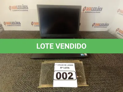 LOTE 002 - 01 NOTEBOOK MARCA DELL LATITUDE E6500. (FONTE INCOMPLETA FALTANDO CABO DE FORÇA E NÃO ESTÁ LIGANDO) (NO ESTADO) ATENÇÃO! FAZER A VISITAÇÃO ANTES DE ARREMATAR, NÃO SABEMOS SE FUNCIONA. LEILÃO NÃO TEM GARANTIA E NEM DEVOLUÇÃO, SUJEITO A POSSÍVEIS AVARIAS VISÍVEIS/OCULTAS E/OU AUSÊNCIA DE COMPONENTES.