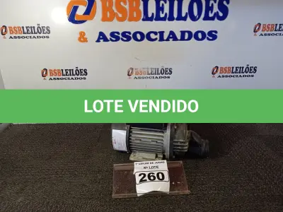 LOTE 260 - 01 MOTO BOMBA 220V. (NO ESTADO) ATENÇÃO! FAZER A VISITAÇÃO ANTES DE ARREMATAR, NÃO SABEMOS SE FUNCIONA. LEILÃO NÃO TEM GARANTIA E NEM DEVOLUÇÃO, SUJEITO A POSSÍVEIS AVARIAS VISÍVEIS/OCULTAS E/OU AUSÊNCIA DE COMPONENTES.