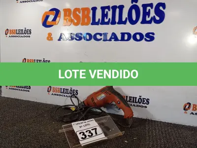 LOTE 337 - 01 PARAFUSADEIRA/FURADEIRA MARCA SCHUZ 220V. (NO ESTADO) ATENÇÃO! FAZER A VISITAÇÃO ANTES DE ARREMATAR, NÃO SABEMOS SE FUNCIONA. LEILÃO NÃO TEM GARANTIA E NEM DEVOLUÇÃO, SUJEITO A POSSÍVEIS AVARIAS VISÍVEIS/OCULTAS E/OU AUSÊNCIA DE COMPONENTES.