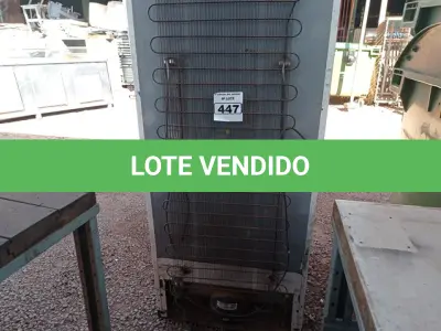 LOTE 447 - 01 GELADEIRA MARCA BRASTEMP PARA RETIRADA DE PEÇAS. (NO ESTADO) ATENÇÃO! FAZER A VISITAÇÃO ANTES DE ARREMATAR, NÃO SABEMOS SE FUNCIONA. LEILÃO NÃO TEM GARANTIA E NEM DEVOLUÇÃO, SUJEITO A POSSÍVEIS AVARIAS VISÍVEIS/OCULTAS E/OU AUSÊNCIA DE COMPONENTES.