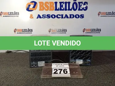 LOTE 276 - 02 NOBREAKS, SENDO 01 1900VA E O OUTRO 1400VA. (NO ESTADO) ATENÇÃO! FAZER A VISITAÇÃO ANTES DE ARREMATAR, NÃO SABEMOS SE FUNCIONA. LEILÃO NÃO TEM GARANTIA E NEM DEVOLUÇÃO, SUJEITO A POSSÍVEIS AVARIAS VISÍVEIS/OCULTAS E/OU AUSÊNCIA DE COMPONENTES.