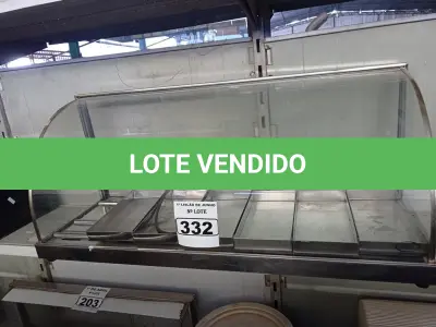 LOTE 332 - 01 ESTUFA PARA SALGADO. (NO ESTADO) ATENÇÃO! FAZER A VISITAÇÃO ANTES DE ARREMATAR, NÃO SABEMOS SE FUNCIONA. LEILÃO NÃO TEM GARANTIA E NEM DEVOLUÇÃO, SUJEITO A POSSÍVEIS AVARIAS VISÍVEIS/OCULTAS E/OU AUSÊNCIA DE COMPONENTES.
