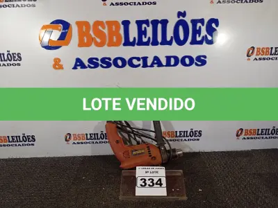 LOTE 334 - 01 FURADEIRA SCHULZ LIGANDO. (NO ESTADO) ATENÇÃO! FAZER A VISITAÇÃO ANTES DE ARREMATAR, NÃO SABEMOS SE FUNCIONA. LEILÃO NÃO TEM GARANTIA E NEM DEVOLUÇÃO, SUJEITO A POSSÍVEIS AVARIAS VISÍVEIS/OCULTAS E/OU AUSÊNCIA DE COMPONENTES.