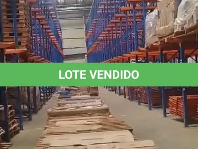 LOTE 494 - 01 DRIVE-IN PARA LOGÍSTICA COM 320 POSIÇÕES PARA 1.000,00 KG CADA POSIÇÃO (NO ESTADO) (RETIRADA EM GOIÂNIA - GO)