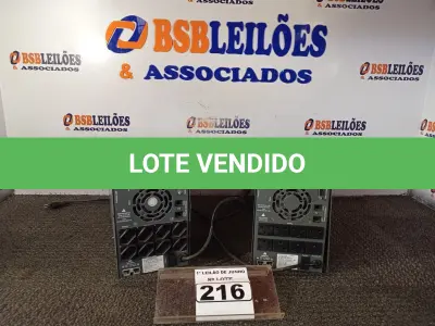LOTE 216 - 02 NOBREAKS DE 1900VA MARCA INFINIUM. (NO ESTADO) ATENÇÃO! FAZER A VISITAÇÃO ANTES DE ARREMATAR, NÃO SABEMOS SE FUNCIONA. LEILÃO NÃO TEM GARANTIA E NEM DEVOLUÇÃO, SUJEITO A POSSÍVEIS AVARIAS VISÍVEIS/OCULTAS E/OU AUSÊNCIA DE COMPONENTES.