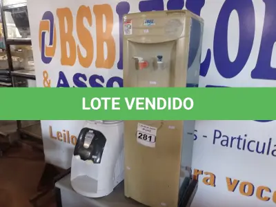 LOTE 281 - 0I PURIFICADOR DE ÁGUA MARCA LIBELL E 01 BEBEDOURO PARA GARRAFÃO MARCA IBBL. (NO ESTADO) ATENÇÃO! FAZER A VISITAÇÃO ANTES DE ARREMATAR, NÃO SABEMOS SE FUNCIONA. LEILÃO NÃO TEM GARANTIA E NEM DEVOLUÇÃO, SUJEITO A POSSÍVEIS AVARIAS VISÍVEIS/OCULTAS E/OU AUSÊNCIA DE COMPONENTES.