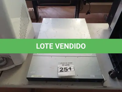 LOTE 251 - 01 SERVIDOR DDR3. (NO ESTADO) ATENÇÃO! FAZER A VISITAÇÃO ANTES DE ARREMATAR, NÃO SABEMOS SE FUNCIONA. LEILÃO NÃO TEM GARANTIA E NEM DEVOLUÇÃO, SUJEITO A POSSÍVEIS AVARIAS VISÍVEIS/OCULTAS E/OU AUSÊNCIA DE COMPONENTES.