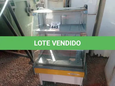 LOTE 445 - 01 BALCÃO EXPOSITOR SEM MOTOR MARCA GELOPAR. (NO ESTADO) ATENÇÃO! FAZER A VISITAÇÃO ANTES DE ARREMATAR, NÃO SABEMOS SE FUNCIONA. LEILÃO NÃO TEM GARANTIA E NEM DEVOLUÇÃO, SUJEITO A POSSÍVEIS AVARIAS VISÍVEIS/OCULTAS E/OU AUSÊNCIA DE COMPONENTES.
