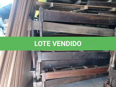 LOTE 385 - 01 LOTE COM GRANDE QUANTIDADE DE CAMAS DE SOLTEIRO EM IMBUIA SEM COLCHÃO. (NO ESTADO) ATENÇÃO! FAZER A VISITAÇÃO ANTES DE ARREMATAR, NÃO SABEMOS SE FUNCIONA. LEILÃO NÃO TEM GARANTIA E NEM DEVOLUÇÃO, SUJEITO A POSSÍVEIS AVARIAS VISÍVEIS/OCULTAS E/OU AUSÊNCIA DE COMPONENTES.