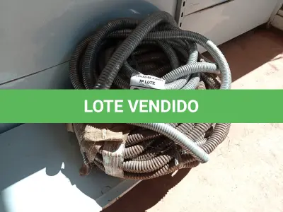 LOTE 393 - 01 ROLO DE MANGUEIRA CORRUGADA EM AÇO. (NO ESTADO) ATENÇÃO! FAZER A VISITAÇÃO ANTES DE ARREMATAR, NÃO SABEMOS SE FUNCIONA. LEILÃO NÃO TEM GARANTIA E NEM DEVOLUÇÃO, SUJEITO A POSSÍVEIS AVARIAS VISÍVEIS/OCULTAS E/OU AUSÊNCIA DE COMPONENTES.