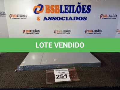 LOTE 251 - 01 SERVIDOR DDR3. (NO ESTADO) ATENÇÃO! FAZER A VISITAÇÃO ANTES DE ARREMATAR, NÃO SABEMOS SE FUNCIONA. LEILÃO NÃO TEM GARANTIA E NEM DEVOLUÇÃO, SUJEITO A POSSÍVEIS AVARIAS VISÍVEIS/OCULTAS E/OU AUSÊNCIA DE COMPONENTES.