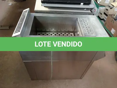 LOTE 274 - 01 BANHO MARIA EM INOX A GÁS E ÁGUA MARCA COZIL. (NO ESTADO) ATENÇÃO! FAZER A VISITAÇÃO ANTES DE ARREMATAR, NÃO SABEMOS SE FUNCIONA. LEILÃO NÃO TEM GARANTIA E NEM DEVOLUÇÃO, SUJEITO A POSSÍVEIS AVARIAS VISÍVEIS/OCULTAS E/OU AUSÊNCIA DE COMPONENTES.
