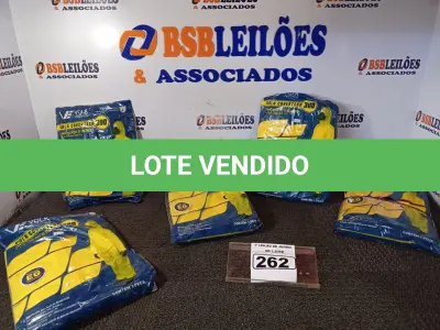 LOTE 262 - 01 LOTE COM 05 MACACÕES VOLH COVERTECH 300 TAMANHO EG NA COR AMARELA. (NOVO) (NO ESTADO) ATENÇÃO! FAZER A VISITAÇÃO ANTES DE ARREMATAR, NÃO SABEMOS SE FUNCIONA. LEILÃO NÃO TEM GARANTIA E NEM DEVOLUÇÃO, SUJEITO A POSSÍVEIS AVARIAS VISÍVEIS/OCULTAS E/OU AUSÊNCIA DE COMPONENTES.