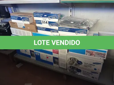 LOTE 314 - 01 LOTE COM TONNER’S MARCAS HP E SAMSUNG. (NO ESTADO) ATENÇÃO! FAZER A VISITAÇÃO ANTES DE ARREMATAR, NÃO SABEMOS SE FUNCIONA. LEILÃO NÃO TEM GARANTIA E NEM DEVOLUÇÃO, SUJEITO A POSSÍVEIS AVARIAS VISÍVEIS/OCULTAS E/OU AUSÊNCIA DE COMPONENTES.