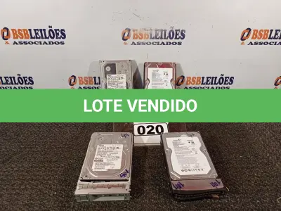 LOTE 020 - 04 HD’S PARA SERVIDOR, SENDO 02 DE 1TB E 02 DE 4TB. (NO ESTADO) ATENÇÃO! FAZER A VISITAÇÃO ANTES DE ARREMATAR, NÃO SABEMOS SE FUNCIONA. LEILÃO NÃO TEM GARANTIA E NEM DEVOLUÇÃO, SUJEITO A POSSÍVEIS AVARIAS VISÍVEIS/OCULTAS E/OU AUSÊNCIA DE COMPONENTES.