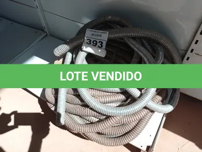LOTE 393 - 01 ROLO DE MANGUEIRA CORRUGADA EM AÇO. (NO ESTADO) ATENÇÃO! FAZER A VISITAÇÃO ANTES DE ARREMATAR, NÃO SABEMOS SE FUNCIONA. LEILÃO NÃO TEM GARANTIA E NEM DEVOLUÇÃO, SUJEITO A POSSÍVEIS AVARIAS VISÍVEIS/OCULTAS E/OU AUSÊNCIA DE COMPONENTES.