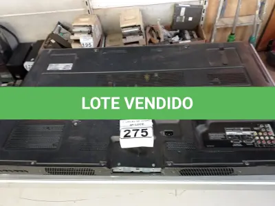 LOTE 275 - 02 TV’S, SENDO 01 PANASONIC E 01 MARCA LG RETIRADA DE PEÇAS. (NO ESTADO) ATENÇÃO! FAZER A VISITAÇÃO ANTES DE ARREMATAR, NÃO SABEMOS SE FUNCIONA. LEILÃO NÃO TEM GARANTIA E NEM DEVOLUÇÃO, SUJEITO A POSSÍVEIS AVARIAS VISÍVEIS/OCULTAS E/OU AUSÊNCIA DE COMPONENTES.