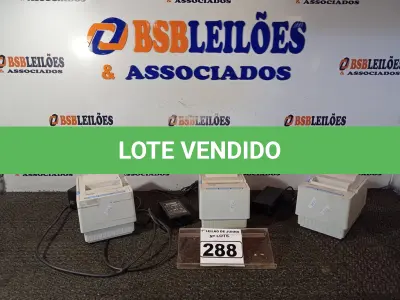 LOTE 288 - 03 IMPRESSORAS DE ETIQUETAS COM FONTE MARCA PERTO. (NO ESTADO) ATENÇÃO! FAZER A VISITAÇÃO ANTES DE ARREMATAR, NÃO SABEMOS SE FUNCIONA. LEILÃO NÃO TEM GARANTIA E NEM DEVOLUÇÃO, SUJEITO A POSSÍVEIS AVARIAS VISÍVEIS/OCULTAS E/OU AUSÊNCIA DE COMPONENTES.