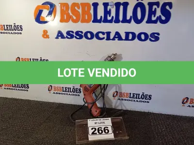LOTE 266 - 01 PARAFUSADEIRA/FURADEIRA MARCA SCHUZ 220V. (NO ESTADO) ATENÇÃO! FAZER A VISITAÇÃO ANTES DE ARREMATAR, NÃO SABEMOS SE FUNCIONA. LEILÃO NÃO TEM GARANTIA E NEM DEVOLUÇÃO, SUJEITO A POSSÍVEIS AVARIAS VISÍVEIS/OCULTAS E/OU AUSÊNCIA DE COMPONENTES.