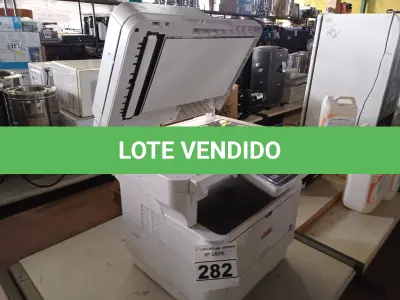 LOTE 282 - 01 IMPRESSORA MULTIFUNCIONAL MARCA OKI. (NO ESTADO) ATENÇÃO! FAZER A VISITAÇÃO ANTES DE ARREMATAR, NÃO SABEMOS SE FUNCIONA. LEILÃO NÃO TEM GARANTIA E NEM DEVOLUÇÃO, SUJEITO A POSSÍVEIS AVARIAS VISÍVEIS/OCULTAS E/OU AUSÊNCIA DE COMPONENTES.