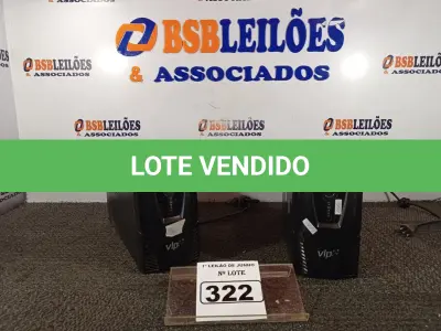 LOTE 322 - 02 NOBREAKS DE 1400VA. (NO ESTADO) ATENÇÃO! FAZER A VISITAÇÃO ANTES DE ARREMATAR, NÃO SABEMOS SE FUNCIONA. LEILÃO NÃO TEM GARANTIA E NEM DEVOLUÇÃO, SUJEITO A POSSÍVEIS AVARIAS VISÍVEIS/OCULTAS E/OU AUSÊNCIA DE COMPONENTES.