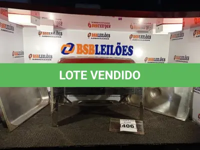 LOTE 406 - 01 RECHAUD EM INOX COM AVARIAS E 01 CUBA. (NO ESTADO) ATENÇÃO! FAZER A VISITAÇÃO ANTES DE ARREMATAR, NÃO SABEMOS SE FUNCIONA. LEILÃO NÃO TEM GARANTIA E NEM DEVOLUÇÃO, SUJEITO A POSSÍVEIS AVARIAS VISÍVEIS/OCULTAS E/OU AUSÊNCIA DE COMPONENTES.
