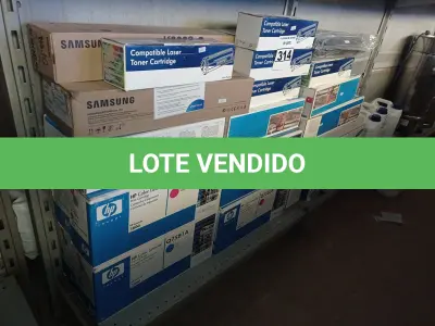 LOTE 314 - 01 LOTE COM TONNER’S MARCAS HP E SAMSUNG. (NO ESTADO) ATENÇÃO! FAZER A VISITAÇÃO ANTES DE ARREMATAR, NÃO SABEMOS SE FUNCIONA. LEILÃO NÃO TEM GARANTIA E NEM DEVOLUÇÃO, SUJEITO A POSSÍVEIS AVARIAS VISÍVEIS/OCULTAS E/OU AUSÊNCIA DE COMPONENTES.