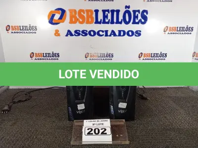 LOTE 202 - 02 NOBREAKS VSI DE 1400VA. (NO ESTADO) ATENÇÃO! FAZER A VISITAÇÃO ANTES DE ARREMATAR, NÃO SABEMOS SE FUNCIONA. LEILÃO NÃO TEM GARANTIA E NEM DEVOLUÇÃO, SUJEITO A POSSÍVEIS AVARIAS VISÍVEIS/OCULTAS E/OU AUSÊNCIA DE COMPONENTES.