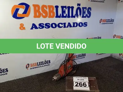 LOTE 266 - 01 PARAFUSADEIRA/FURADEIRA MARCA SCHUZ 220V. (NO ESTADO) ATENÇÃO! FAZER A VISITAÇÃO ANTES DE ARREMATAR, NÃO SABEMOS SE FUNCIONA. LEILÃO NÃO TEM GARANTIA E NEM DEVOLUÇÃO, SUJEITO A POSSÍVEIS AVARIAS VISÍVEIS/OCULTAS E/OU AUSÊNCIA DE COMPONENTES.