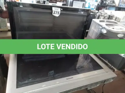 LOTE 275 - 02 TV’S, SENDO 01 PANASONIC E 01 MARCA LG RETIRADA DE PEÇAS. (NO ESTADO) ATENÇÃO! FAZER A VISITAÇÃO ANTES DE ARREMATAR, NÃO SABEMOS SE FUNCIONA. LEILÃO NÃO TEM GARANTIA E NEM DEVOLUÇÃO, SUJEITO A POSSÍVEIS AVARIAS VISÍVEIS/OCULTAS E/OU AUSÊNCIA DE COMPONENTES.