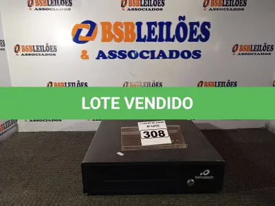 LOTE 308 - 01 CAIXA REGISTRADORA PARA DINHEIRO MANUAL. (NO ESTADO) ATENÇÃO! FAZER A VISITAÇÃO ANTES DE ARREMATAR, NÃO SABEMOS SE FUNCIONA. LEILÃO NÃO TEM GARANTIA E NEM DEVOLUÇÃO, SUJEITO A POSSÍVEIS AVARIAS VISÍVEIS/OCULTAS E/OU AUSÊNCIA DE COMPONENTES.