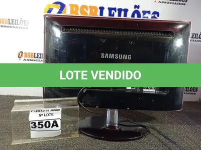 LOTE 350 - 01 MONITOR TV SAMSUNG 24’’ LIGANDO. (NO ESTADO) ATENÇÃO! FAZER A VISITAÇÃO ANTES DE ARREMATAR, NÃO SABEMOS SE FUNCIONA. LEILÃO NÃO TEM GARANTIA E NEM DEVOLUÇÃO, SUJEITO A POSSÍVEIS AVARIAS VISÍVEIS/OCULTAS E/OU AUSÊNCIA DE COMPONENTES.