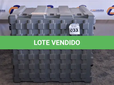 LOTE 033 - 01 CASE PARA TRANSPORTE NA COR CINZA. (CRATE) (NO ESTADO)0000027